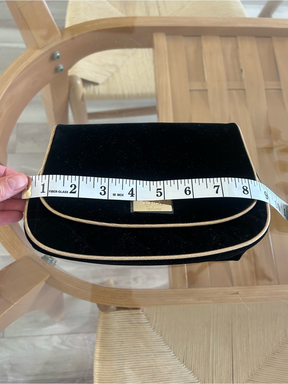 Dior Black Velvet Cosmetic Pouch - Picture 10 of 11